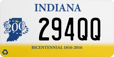 IN license plate 294QQ