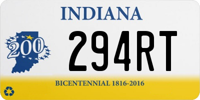 IN license plate 294RT