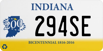 IN license plate 294SE