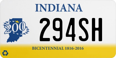 IN license plate 294SH