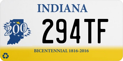 IN license plate 294TF