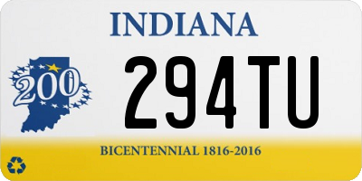 IN license plate 294TU