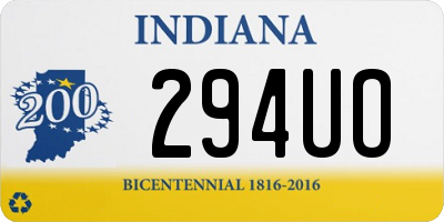 IN license plate 294UO