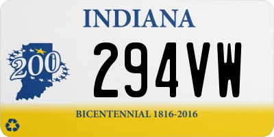 IN license plate 294VW