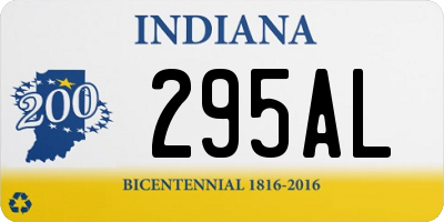 IN license plate 295AL