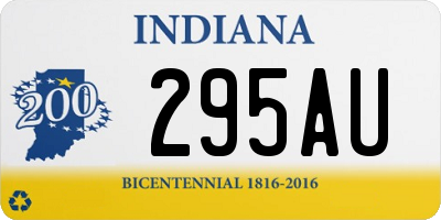 IN license plate 295AU