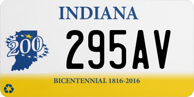 IN license plate 295AV