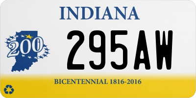 IN license plate 295AW