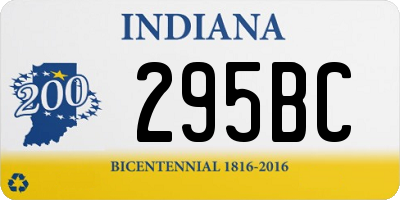 IN license plate 295BC