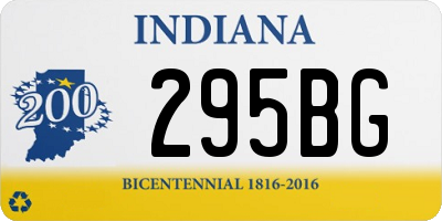 IN license plate 295BG