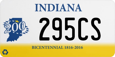 IN license plate 295CS