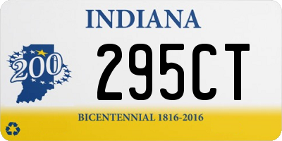 IN license plate 295CT