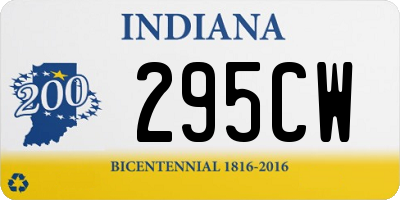 IN license plate 295CW