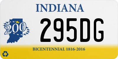 IN license plate 295DG