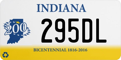 IN license plate 295DL