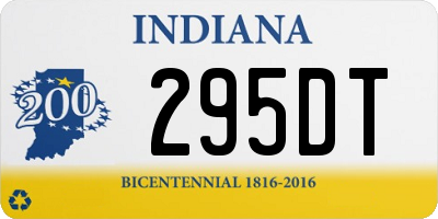 IN license plate 295DT