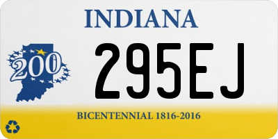 IN license plate 295EJ