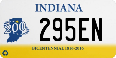 IN license plate 295EN