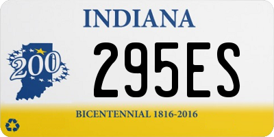 IN license plate 295ES