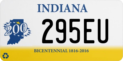 IN license plate 295EU