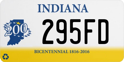 IN license plate 295FD