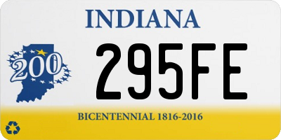 IN license plate 295FE