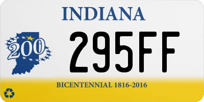 IN license plate 295FF