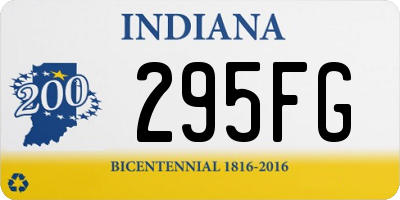 IN license plate 295FG