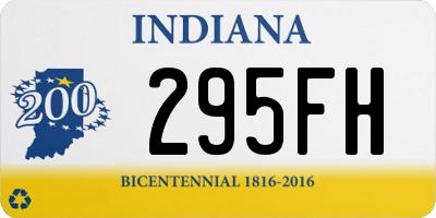 IN license plate 295FH