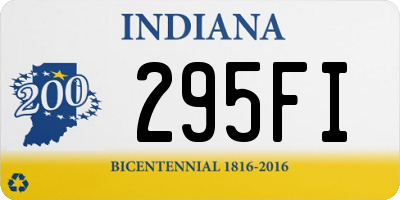 IN license plate 295FI