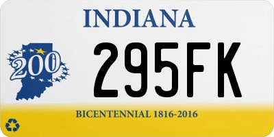 IN license plate 295FK