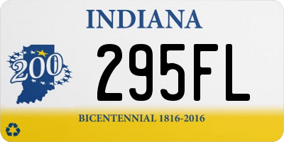 IN license plate 295FL