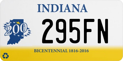 IN license plate 295FN