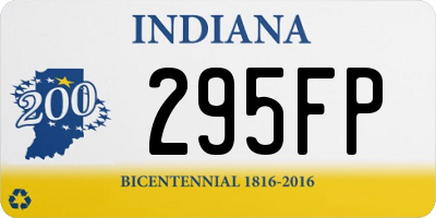 IN license plate 295FP