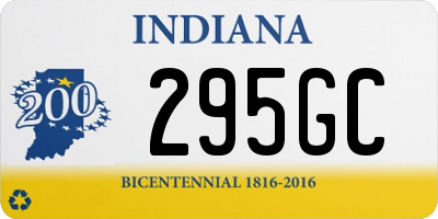 IN license plate 295GC