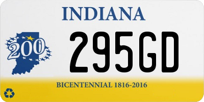 IN license plate 295GD