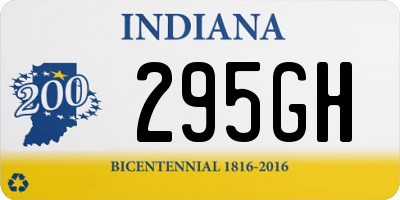 IN license plate 295GH