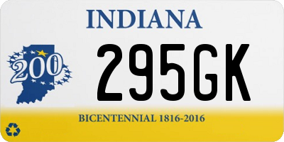 IN license plate 295GK