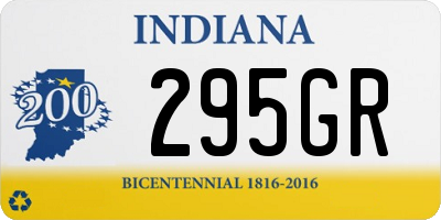 IN license plate 295GR