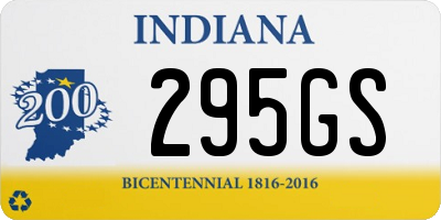 IN license plate 295GS