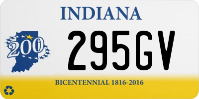 IN license plate 295GV