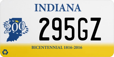 IN license plate 295GZ