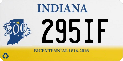 IN license plate 295IF