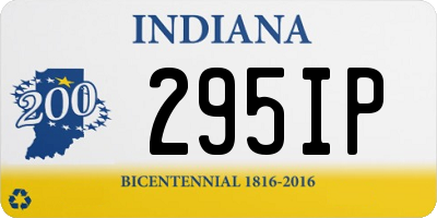 IN license plate 295IP