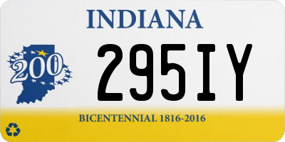 IN license plate 295IY