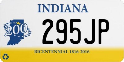 IN license plate 295JP