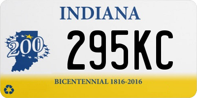 IN license plate 295KC