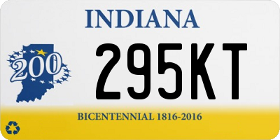 IN license plate 295KT