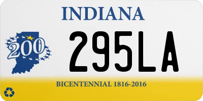 IN license plate 295LA