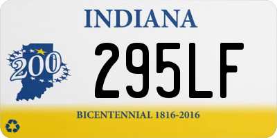 IN license plate 295LF